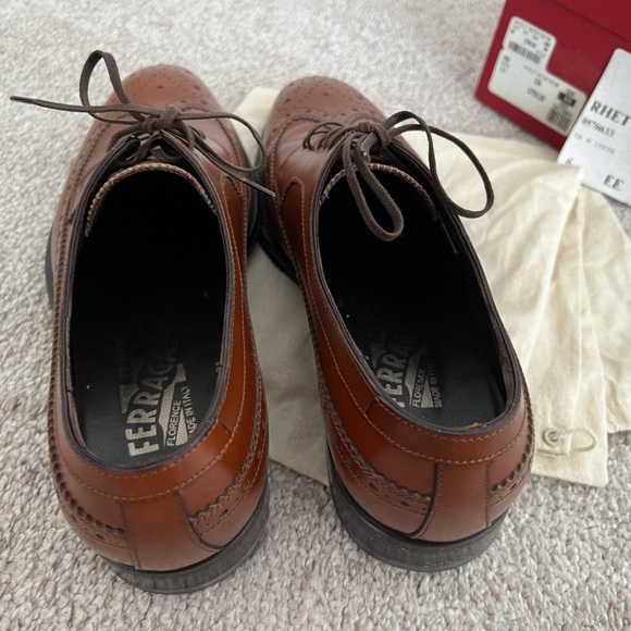 SALVATORE FERRAGAMO Men’s Leather Saddle Shoes | With Box & Dust Bags - Picture 8 of 13